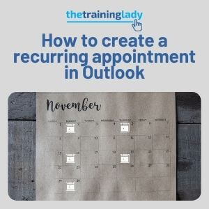 create a recurring task in outlook