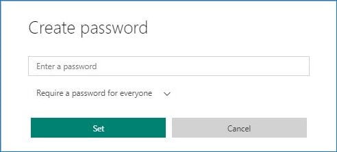 Create a password