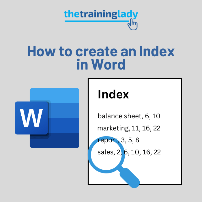How to create an Index in Word