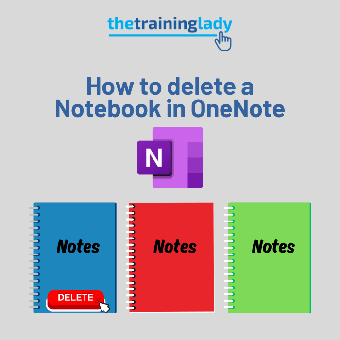 How to delete a Notebook in OneNote